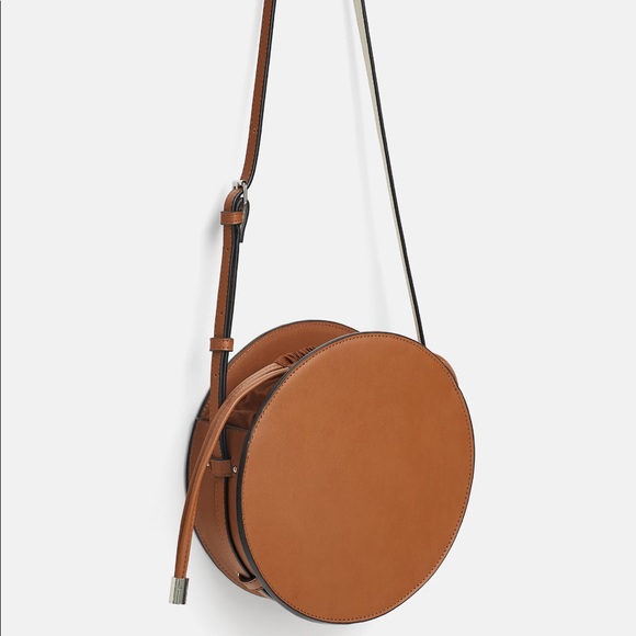 Zara Handbags - Zara Camel tan  color round crossbody.